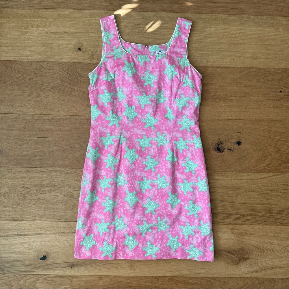 Lilly Pulitzer Pink & Green Turtle Dress